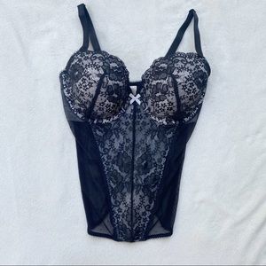 Victoria Secret Lingerie Top Bustier Black & White